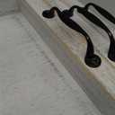 3 Pieces Rustic Wooden Serving Trays with Handles Farmhouse Food Serving Trays Vintage Wooden Food Trays Platters Nesting Decorative Trays for Coffee Table Party Kitchen Decoration