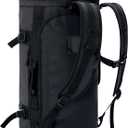 MIER Large Duffel Backpack Sports Gym Bag with Shoe Compartment, Heavy Duty and Water Resistant, Black, 90L