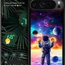 CARLOCA Compatible with Google Pixel 9 Pro XL Case, Blue Astronaut'S Planet World Fashion Pattern Design for Girl Shockproof Anti-Scratch Hard PC Back Case for Google Pixel 9 Pro XL
