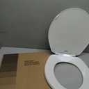 Bemis 70 Durable Plastic Toilet Seat, Round, White