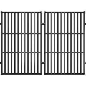 QuliMetal PorcelainEnameled CastIron Grill Grates for Weber Genesis 300 Series, Grill Parts for Weber Genesis E310 S310 E320 S320 E330 S330 EP310 EP320 EP330 Grills, 19.5" Grates Replace 7524 7528