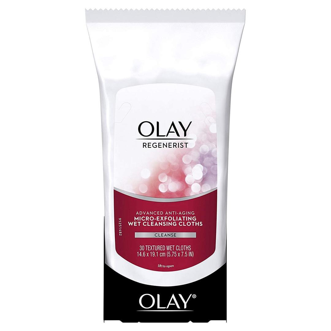OLAY Regenerist Advanced Anti-Aging Micro-Exfoliating Cleansing Cloths 30 Each 