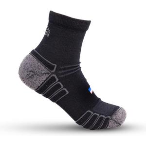 Ankle Work Socks  Sweat-Wicking, Durable Wool Socks for Long Shifts  Up to 6" Boots  Made in USA (X-Large, Black)