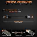 Front CV Axle Drive Shaft Assembly 2018-2023 for Subaru Crosstrek 2.0L