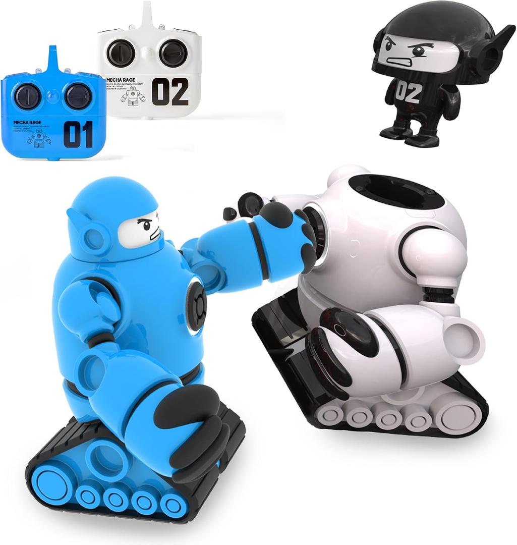 Sharper Image Mecha Rivals Remote Control Battle Robots, Two-Player Wireless Fighting Set with Lights and Sounds