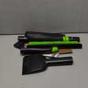 45.6" Ice Scraper and Snow Brush for Car Windshield [Silicone Bristles] ,3-in-1 Extendable Emergency Snow Shovel with Ergonomic Foam Grip and 360 Pivoting Brush Head for Christmas, Car Auto Truck SUV (Green)