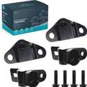 Tailgate Hinge Insert Kit Compatible with - 1999-2007 Chevy Silverado GMC Sierra 1500 2500 3500 - w/ 8 Bolts, 4PC-Set; Left & Right, Bed & Gate; Replace# 15074252 15074253 15078745 15078746