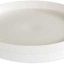 Nordic Ware 8-Inch Lunch Plate, Set of 2, White, Microwave Safe Polypropylene