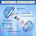 2026 Flying Orb Ball for Kids, Magical Hover Cosmic Space Boomerang Rotating Floating Mini Hand Drone Stocking Stuffer Xmas Toys for Girls Boys Teen Age 6 7 8 9 10+ Blue
