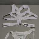 SDGTMJSY Men'S Jockstrap Athletic Supporter Sexy Elastic Body Chest Harness Jockstrap Lingerie Set Shoulder Chest Belt White, XL