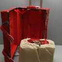 urecity Vintage Luggage Set of 2, Retro Suitcase Trunk with Wheels for Men and Women, Cute Designer Travel Luggage Set with Boarding Tote, Luggage Zipperless TSA Approved