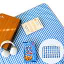 Cute Gingham Picnic Blanket, Waterproof Foldable, in Large 80x60in and Extra Large 80x80in, Portable Compact Beach Blanket, Oversized XL Outdoor Mat