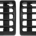 2PCS Center Console Air Vent Grille for Jeep Wrangler TJ 1997-2006 Jeep Cherokee XJ 1997-2001 Replaces 5FS10DX9 Dash Center Dash Vents Louver Outlet Air Conditioning Heater Vents
