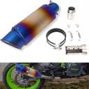 Universal Slip on Modified Exhaust Mufflers with Silencers Compatible with Motorcycle Grom ATV Dirt Bike Street Bike Scooter Pipe Diameter 38mm-51mm Exhaust,Blue