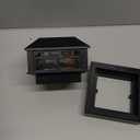 GreenLighting Modern Solar Post Cap Lights Fits 4x4 Wood, 4x4 & 5x5 PCV/Vinyl Outdoor Solar Powered Light, Fence Post, Landscaping, Deck, Garden- Bright LED, Waterproof Black 12 Pack