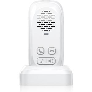 2 Way Intercom for Home,Wireless Intercom System with 984ft Range,800mAh Battery,4 Volume Levels,4 Chimes, Intercoms Wireless for Home,Office, Classroom Room to Room Communication,White
