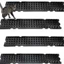Nuanchu 12 Pieces Cat Deterrent Mat Stool Dog Cat Repellent Mat Cat Repellent Mat with Spikes Keep Dogs Off Counter Anti Pet for Outdoor Indoor Plants Garden Sofa Window(16.5 x 3.3 Inch,Black)