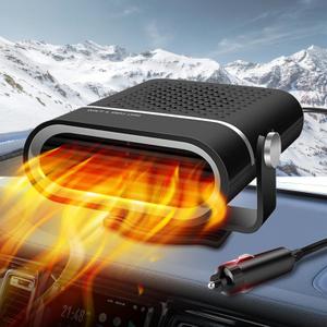 Car Heater - Portable 12V 200W Car Heaters That Plugs Into Cigarette Lighter, Vehicle Defroster Windshield Demister, Auto Defoggers 360 Rotatable Heater for Car, SUV, Jeeps, Trucks, MPV