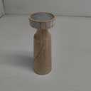 Wood Pillar Candle Holders, Mango Wooden Candlesticks Holders 10 Inch Height