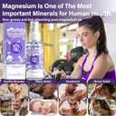 4 x Magnesium Oil Spray, 100% Organic Magnesium Spray, Natural Ingredient & Fast Absorbent, Natural Magnesium Chloride Oil for Feet & Body, Nourish Skin, Promote Sleep (2 Fl Oz (Pack of 1))