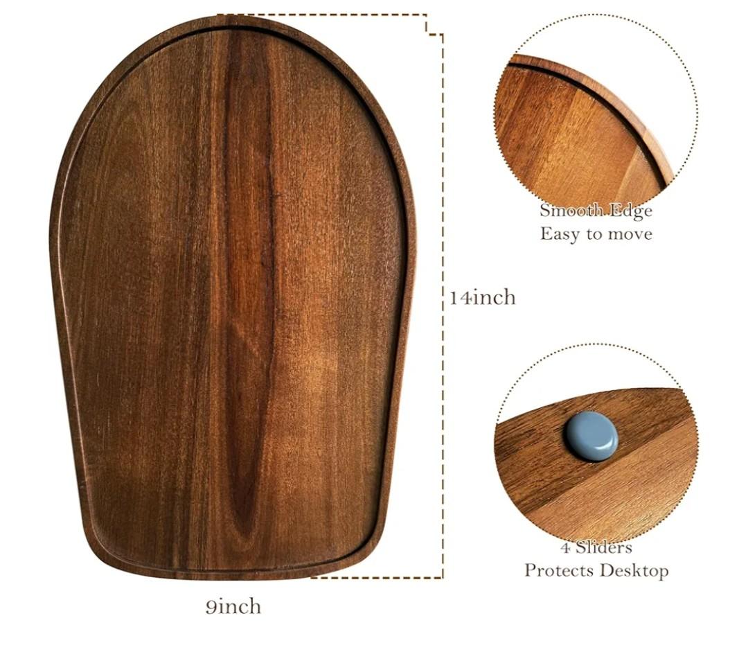 Acacia Wood Mixer Slider Mat for Kitchen Aid 4.5-5 Qt Tilt-Head Stand Mixer Kitchen Appliance Slider Tray Countertop Storage Attachments