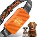 Dog Bark Collar for Large Medium Small Dogs, Effective No-Bark Collar, Smart Barking Collar, Rechargeable Bark Collar with 7 Sensitivity, 3 Modes, Waterproof, Carrot Orange