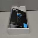 Braun Electric Series 3 Razor with Precision Trimmer, Rechargeable, Wet & Dry Foil Shaver for Men, Blue/Black, 4 Piece