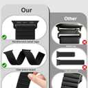 Magnetic Silicone Sport Bands Compatible with Apple Watch Band 40mm 38mm 41mm 42mm 44mm 45mm 46mm 49mm for Women Men, Soft Strap Loop Wristband for iWatch bands Series 11 10 9 8 7 6 5 4 3 2 1 SE Ultra