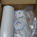 White Lamp Shade, Small Drum Lampshade 8.7" Top x 8.7" Bottom x 8.8" High (Spider), Replacement Lamp Shade Natural Linen Hand Crafted for Table Lamps Floor Lamps Chandelier Lamp, Assembly Required