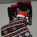 Family Christmas Pajamas Matching Sets for Adult, Matching Christmas Pajamas 2 Piece Outfit Christmas Pjs (Medium, Black Hat)