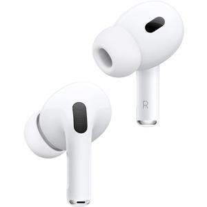 Apple AirPods Pro (2nd Generation) Wireless Ear Buds with USB-C Charging, Up to 2X More Active Noise Cancelling Bluetooth Headphones, Transparency Mode, Adaptive, Personalized Spatial Audio, White