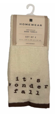 Homewear Hand Towels Set Of 2 15x25 Pack Of 2