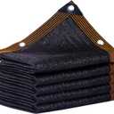 Black Shade Cloth,90% Durable Mesh Tarp with Grommets, Resistant Garden Sun Shade Netting, Antifreezing for Pergola Greenhouse Plants Growing Chicken Coop Covers (12x20FT)