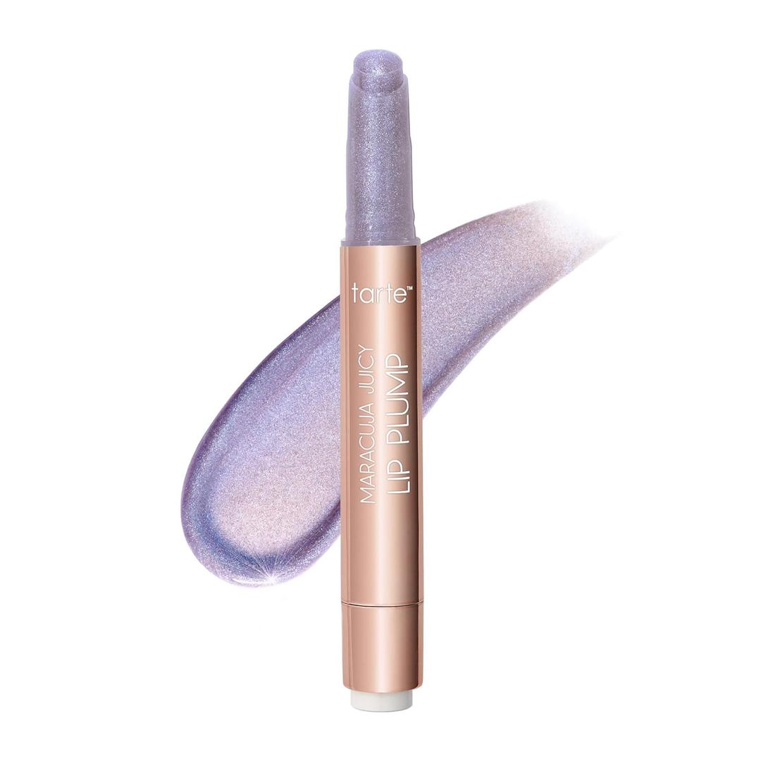 tarte maracuja juicy shimmer glass lip plump Hydrating & Volumizing Lip Gloss Balm with Hyaluronic Acid & Vitamin E, Plumps & Moisturizes, Vegan & Cruelty-Free