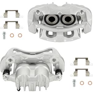 Rear Disc Brake Caliper Assembly with Bracket fit for 2000-2004 Ford F-250 F-350 Super Duty, 2000-2005 Ford Excursion, Rear Left and Right Caliper set with 2PC, 18-B4752 + 18-B4753