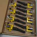 High Performance Ignition Coil 8 Pack -Upgrade 15% More Energy For Ford F-150 F-250 F-350 4.6L 5.4L V8 CROWN VICTORIA EXPEDITION MUSTANG LINCOLN MERCURY Compatible & DG508 DG457 DG472 DG491 (YELLOW)