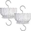 Extra Large Ant Moat for Hummingbird Feeder - Pack of 2PC x 9 OZ Capacity Insect Guard Daisy (Clear)