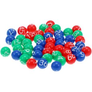 49pcs Numbered Bingo Balls 1 to 49: 0.31 Inch Mini Raffle Game Balls Tiny Vending Machine Party Favors for Home Bar Assorted Color