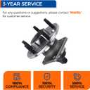 PAROD Pair 512003 Rear Wheel Bearing Hub Assembly Fit for Buick Lesabre Lucerne Park Avenue/Cadillac Allante DeVille DTS/Chevy Malibu/Oldsmobile Aurora Cutlass Toronado/Pontiac Bonneville 1991-2011