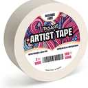 TSSART White Artist Tape - Masking Artists Tape for Drafting Art Watercolor Painting Canvas Framing - Acid Free 2 Inch Wide 180FT Long