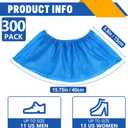 300 Pack(150 Pairs) Shoe Covers Disposable, Non-woven Fabric Shoes Covers for Indoor, Blue Durable & Reusable Disposable Boot & Shoe Covers, Larger Size Fits Various Shoes