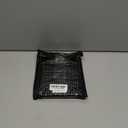 WEMATE Spiral Address Book with Alphabetical Tabs, Leather Password Book, Address Organizer Telephone Notebook Journal Keep Contact Safe Hardcover Large Print for Seniors Home Office 5.88.2, Black