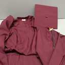 Matte Graduation Cap Gown and Tassel Set for Adults Bachelor High School College University (Red, Size 51")