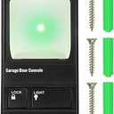 Fiada Multifunction Control Panel, Wired Replacement Panel Wall Keypad Button Compatible with Liftmaster 41A5273-1 78LM Garage Door Opener(Black)