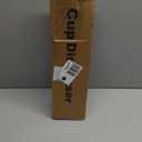 Upgraded Cup Dispenser, Wall Mount Pull Type Water Cooler Cup Holder for 9oz - 12oz Disposable Paper Plastic Cups for Home Office, with Magnetic Mounting Plate (Black)