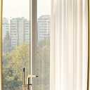 ANDY STAR 18x48 Full Length Wall Mirror, Brushed Gold Oblong Shaped Body Mirror with Stainless Steel Metal Frame, Rounded Corner Design for Floor and Leaning