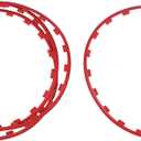 4PCS Car Wheel Rim Protector, 20 Inches Wheel Guard Rim Protecting Trim Ring from Curb Rash, Wheel Edges Trim Accessories, Replacement for 2021-2023 (Red)
