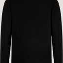 Boys Cotton Long Sleeve Shirts Soft Breathable Crewneck Tees for Kids, Fashion Basic Tops 4-12 Years (Black, XS)