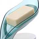 Soap Dish, Soap Holder Self Draining Leaf Shape Soap Dishes, Easy to Clean,Keeps Soap Dry, Leaf Pattern, Drain Soap Dish Perfect for Bathroom, Kitchen Sink