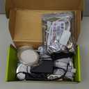 AIBOO RGB Color Changing LED Under Cabinet Lights Kit, Aluminum Slim Multi Color Puck Lights for Kitchen Counter Furniture Holiday Ambiance Christmas Decor Lighting (4 Lights)